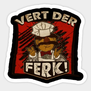 vert der ferk Sticker